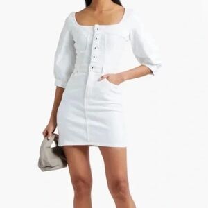 Jonathan Simkhai Poppy Puff Sleeve Denim Dress